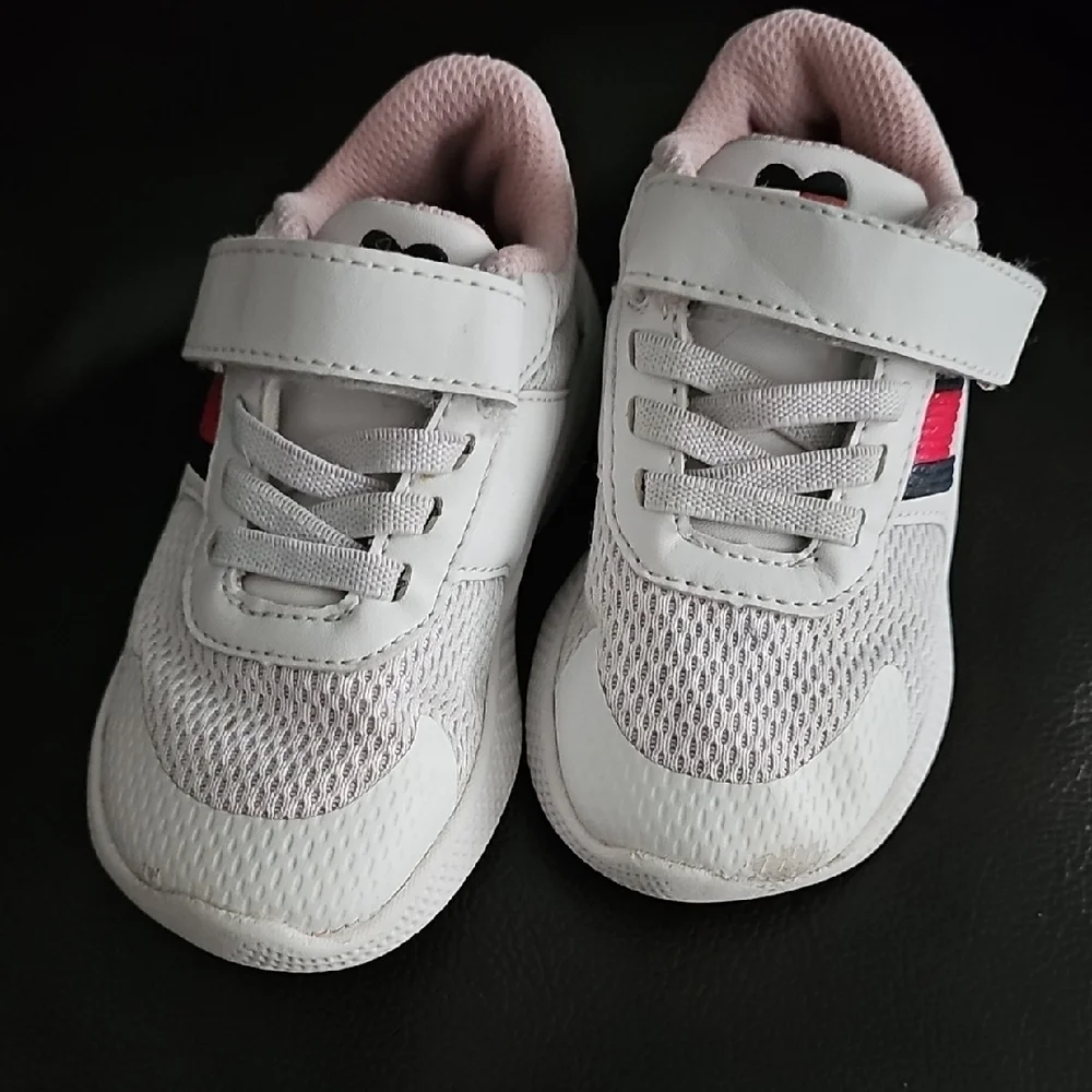 Tommy Hilfiger Girls White Velcro Trainers